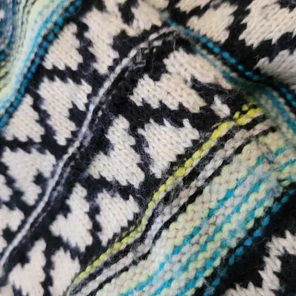 Altar'd State Women's Open Cardigan Sweater M Multicolor Aztec Stripe Oversized - Picture 6 of 8